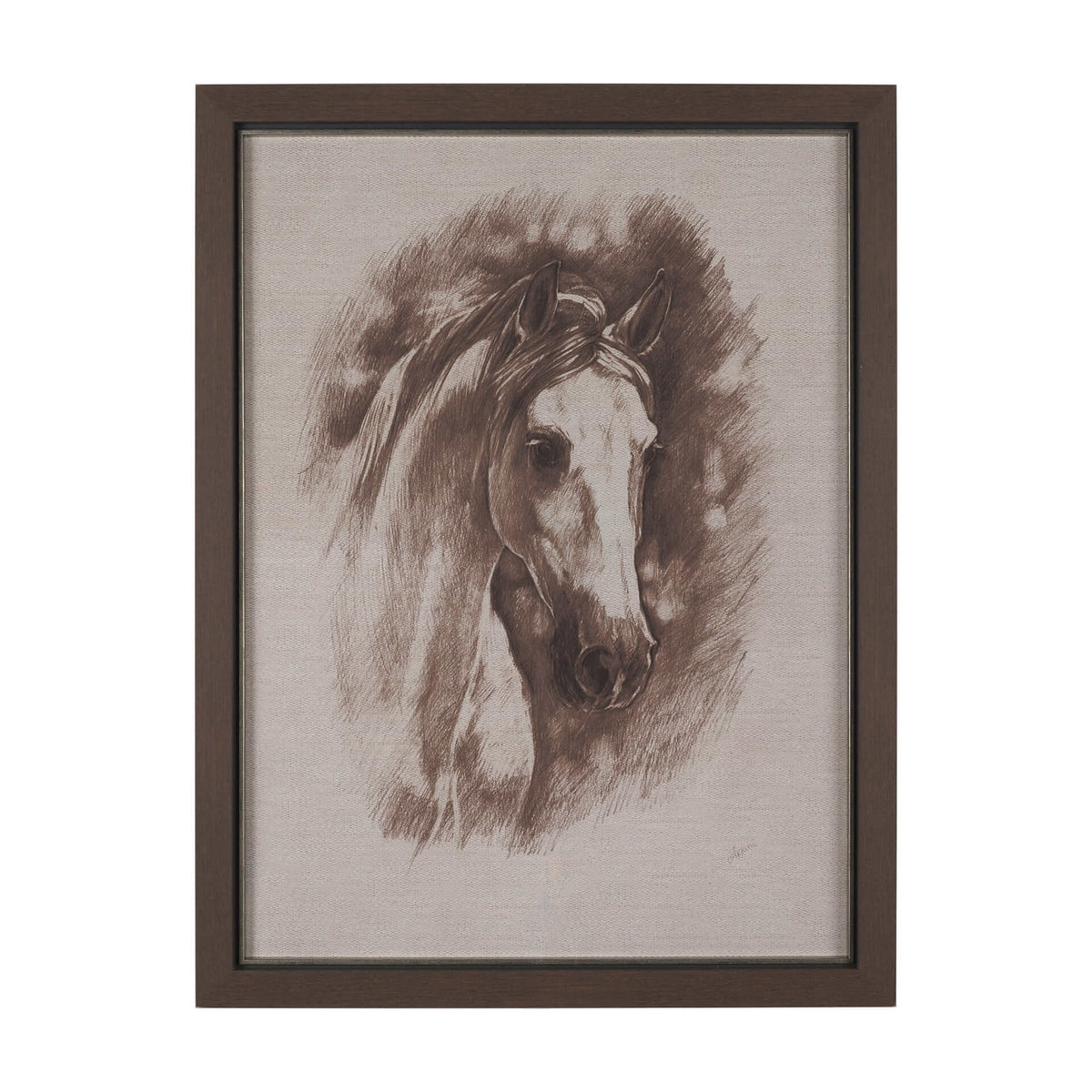 MERCANA PORTRAIT OF A THOROUGHBRED FRAMED ART PRINT 15764