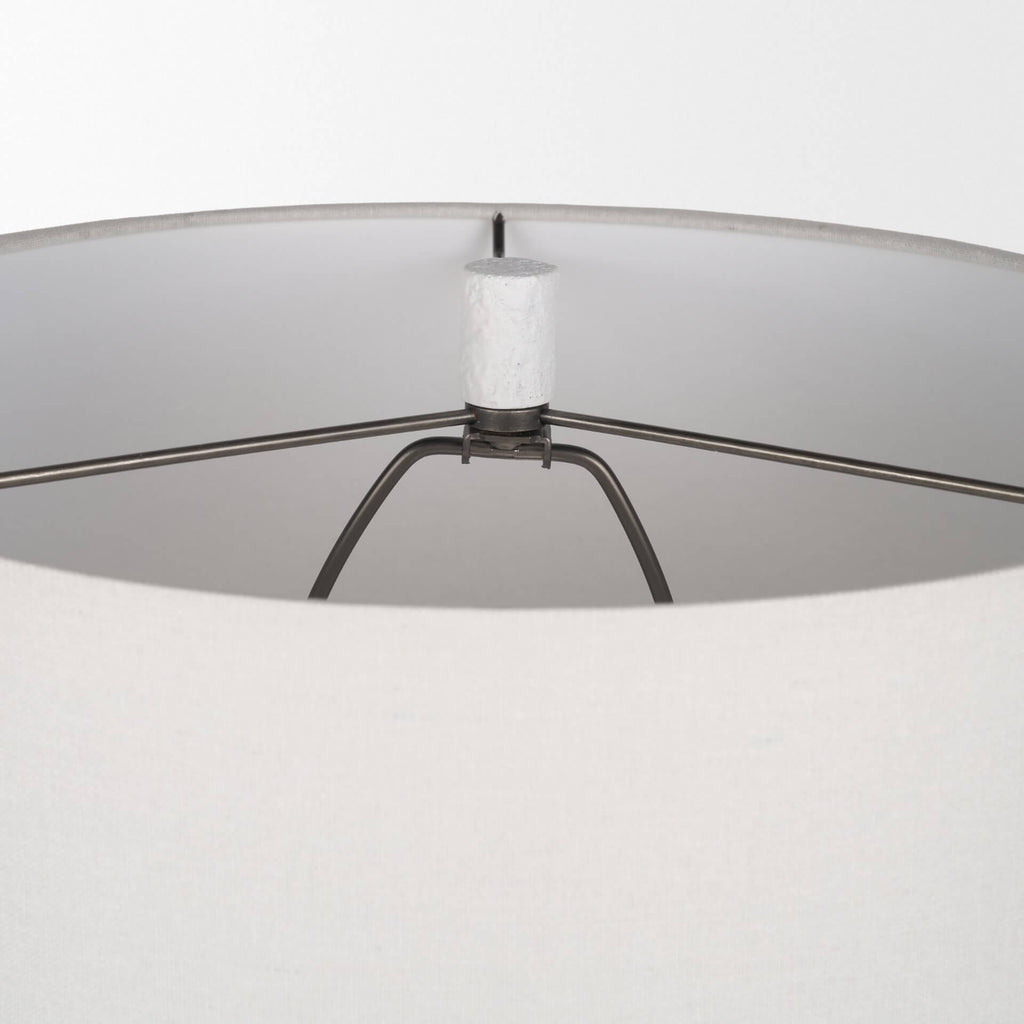 MERCANA EVERLY WHITE CEMENT TABLE LAMP 69707