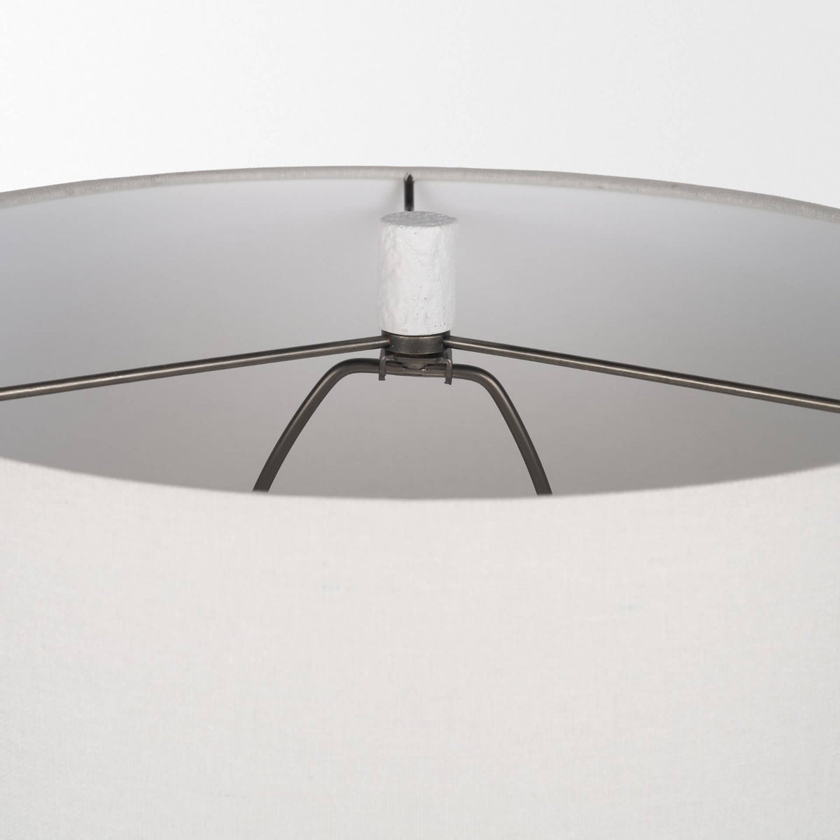 MERCANA EVERLY WHITE CEMENT TABLE LAMP 69707