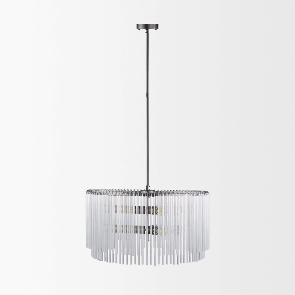 MERCANA ANNA GLASS RODS 6 LT CHANDELIER 67140