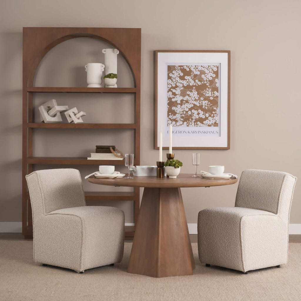 MERCANA DAMON CREAM TONED DINING CHAIR SET OF TWO 69615