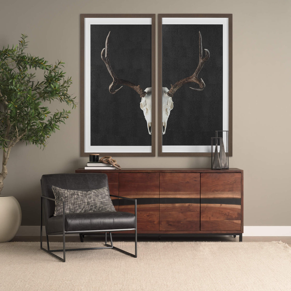 MERCANA HEMLOCK BROWN WOOD SIDEBOARD 69734