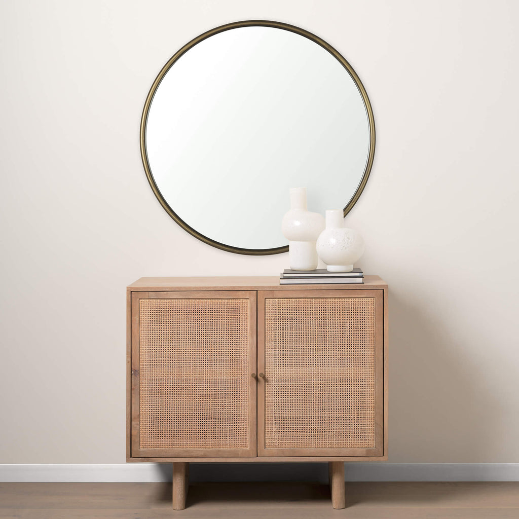 MERCANA PIPER SMALL GOLD METAL MIRROR 69342
