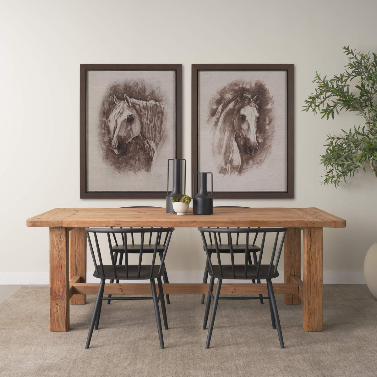 MERCANA PORTRAIT OF A THOROUGHBRED FRAMED ART PRINT 15764
