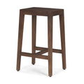 MERCANA COLONY 25" WOODEN STOOL MEDIUM BROWN 71132
