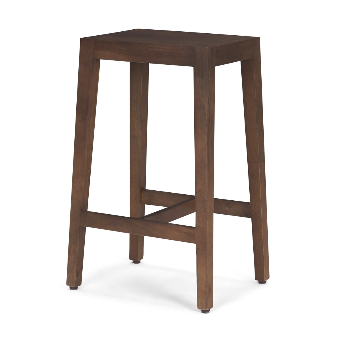 MERCANA COLONY 25" WOODEN STOOL MEDIUM BROWN 71132