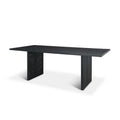 MERCANA GRIER 84" CANE DINING TABLE BLACK 71144