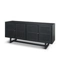 MERCANA GRIER 65" CANE SIDEBOARD BLACK 71146