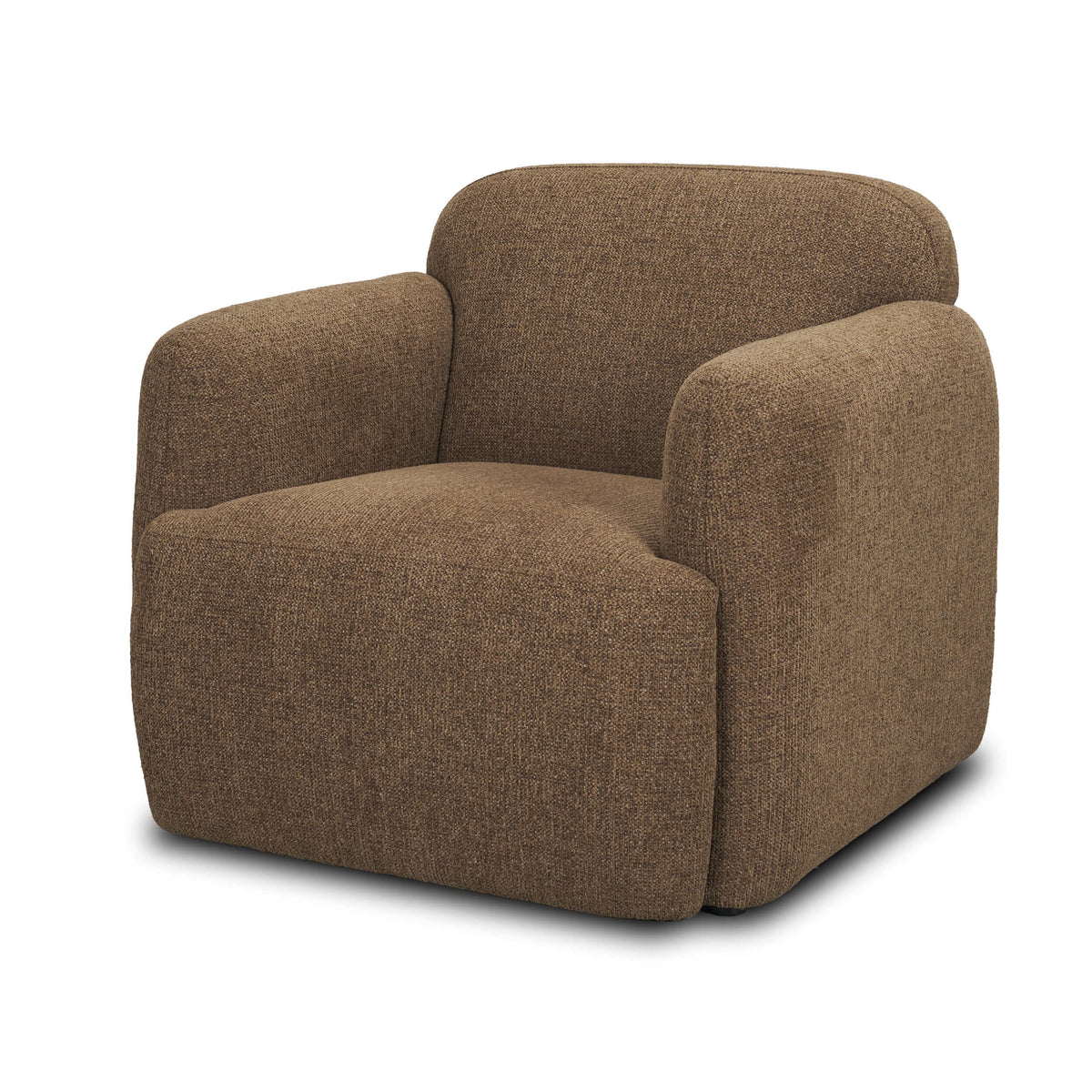 MERCANA SAGA BROWN PLUSH CHAIR 71198