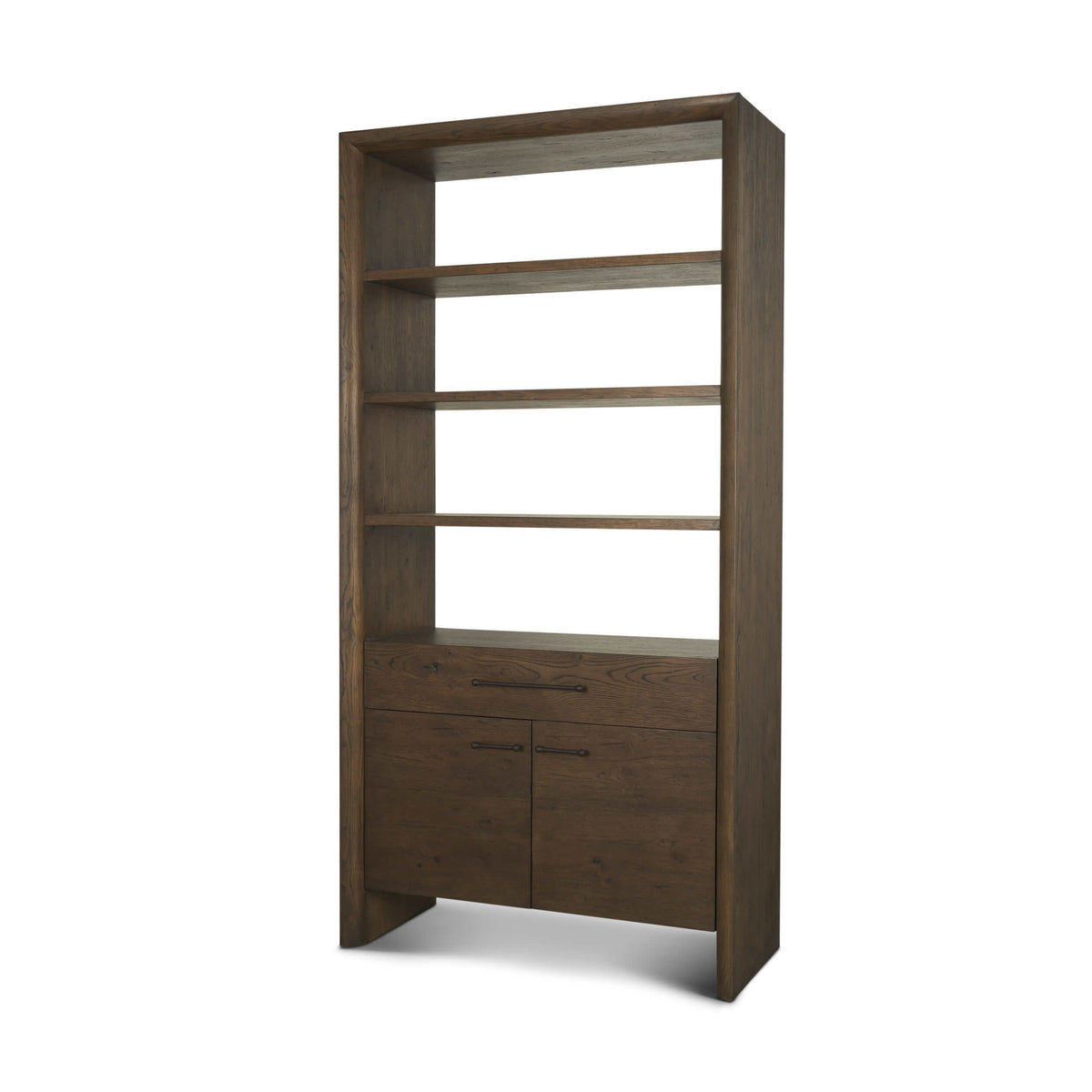 MERCANA BELFORD DARK BROWN OAK SHELVING UNIT  71231