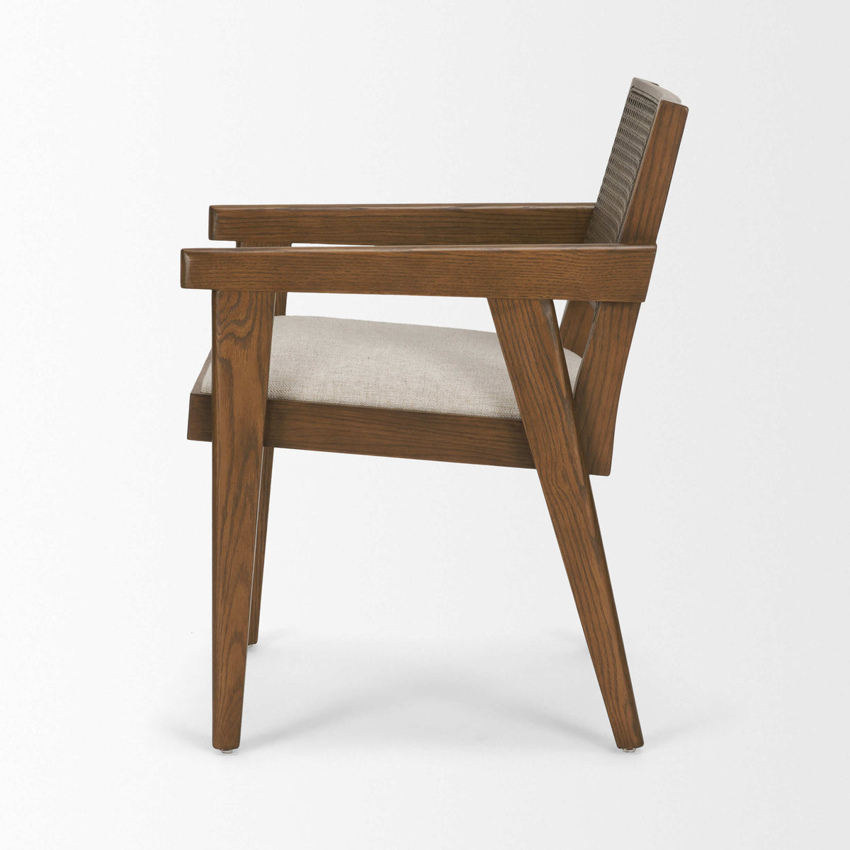MERCANA REID BROWN CANE ARM DINING CHAIR 71245