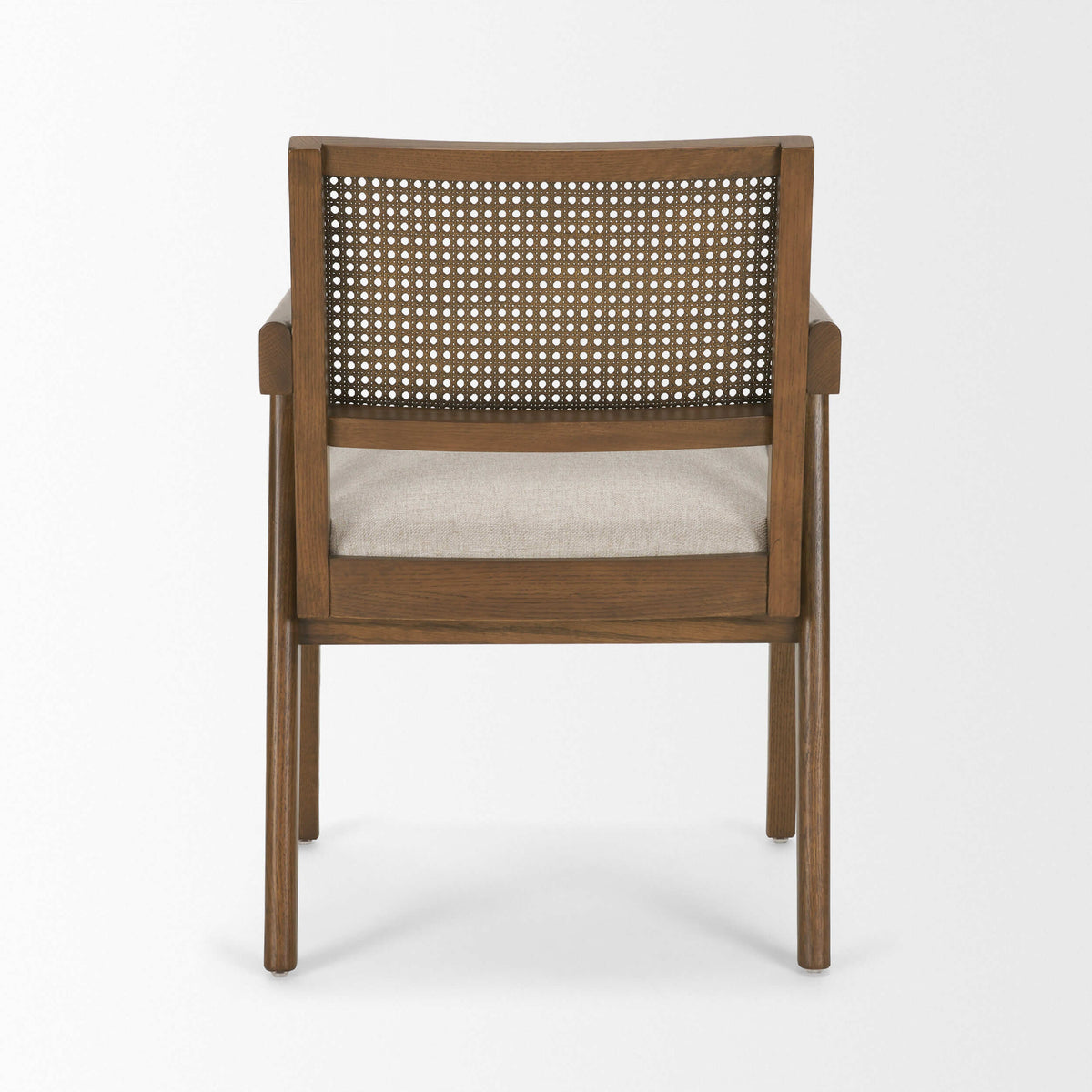 MERCANA REID BROWN CANE ARM DINING CHAIR 71245