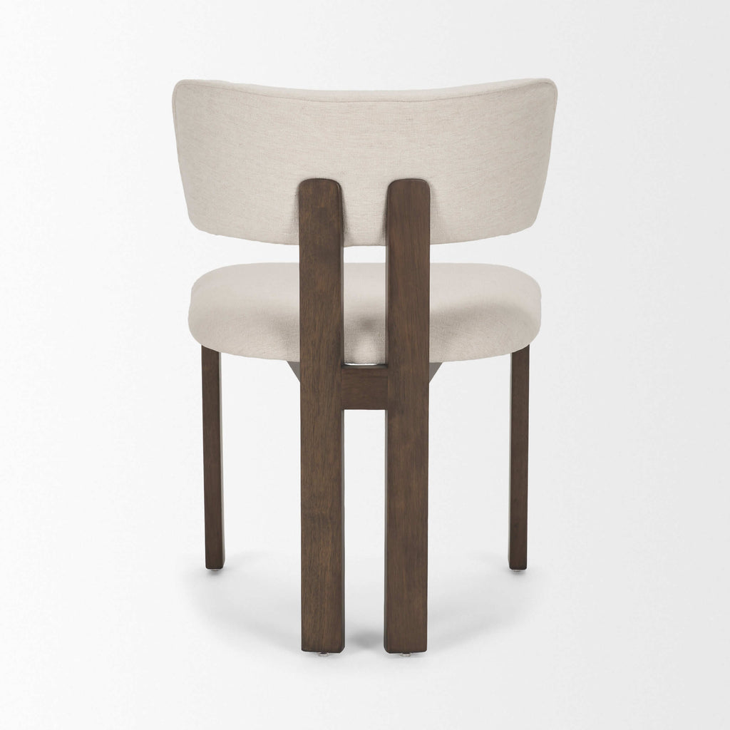 MERCANA SOHO OPEN BACK DINING CHAIR CREAM SET OF TWO 71249