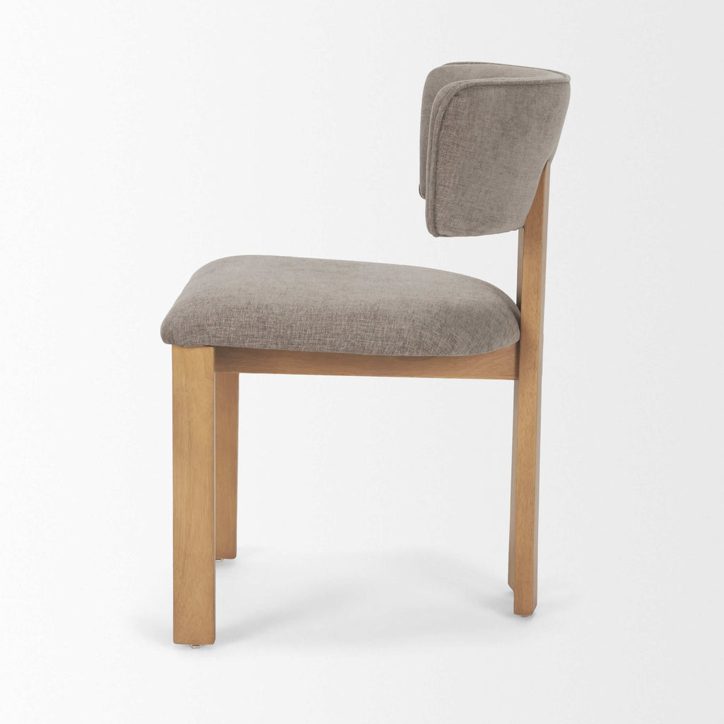 MERCANA SOHO OPEN BACK DINING CHAIR GRAY SET OF TWO 71250