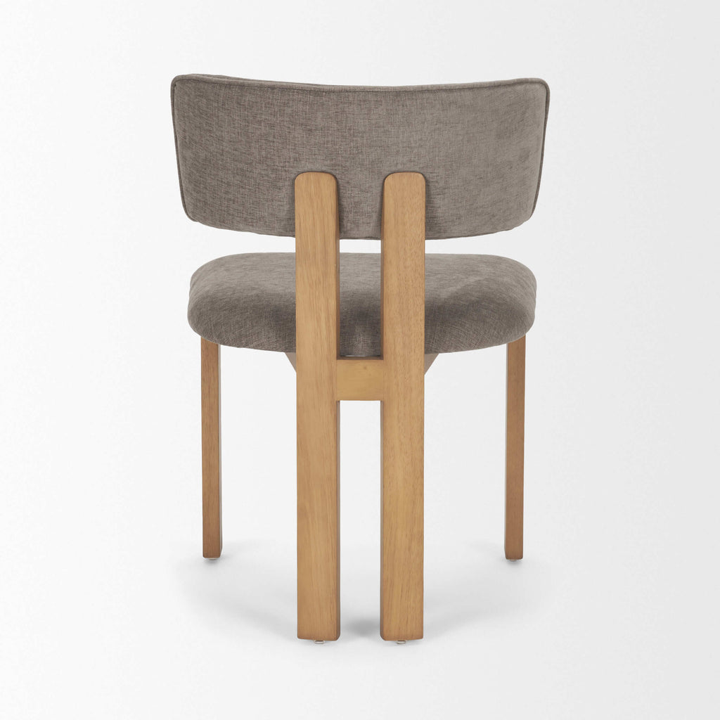 MERCANA SOHO OPEN BACK DINING CHAIR GRAY SET OF TWO 71250