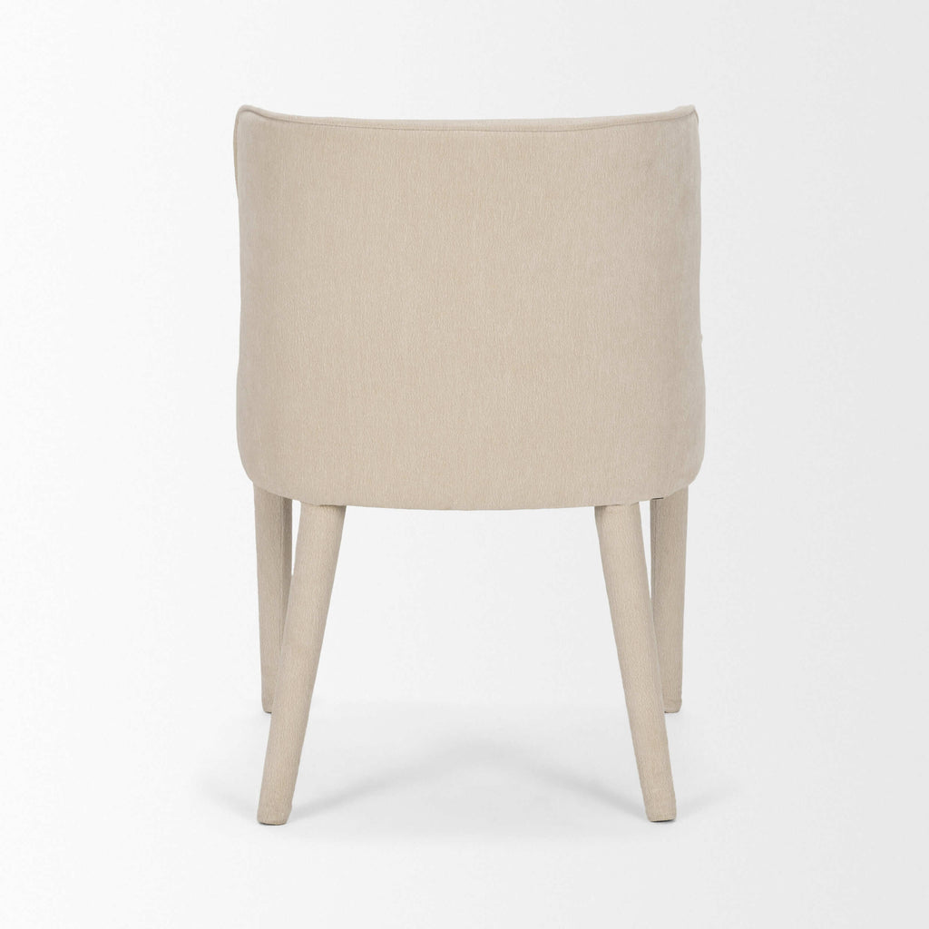MERCANA NOLAN CREAM CHENILLE DINING CHAIR SET OF TWO 71251