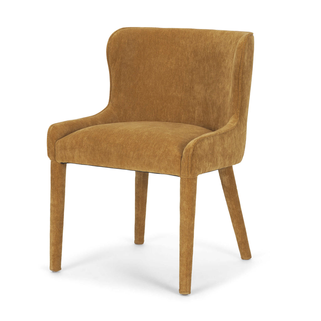 MERCANA NOLAN RUST CHENILLE DINING CHAIR SET OF TWO 71254
