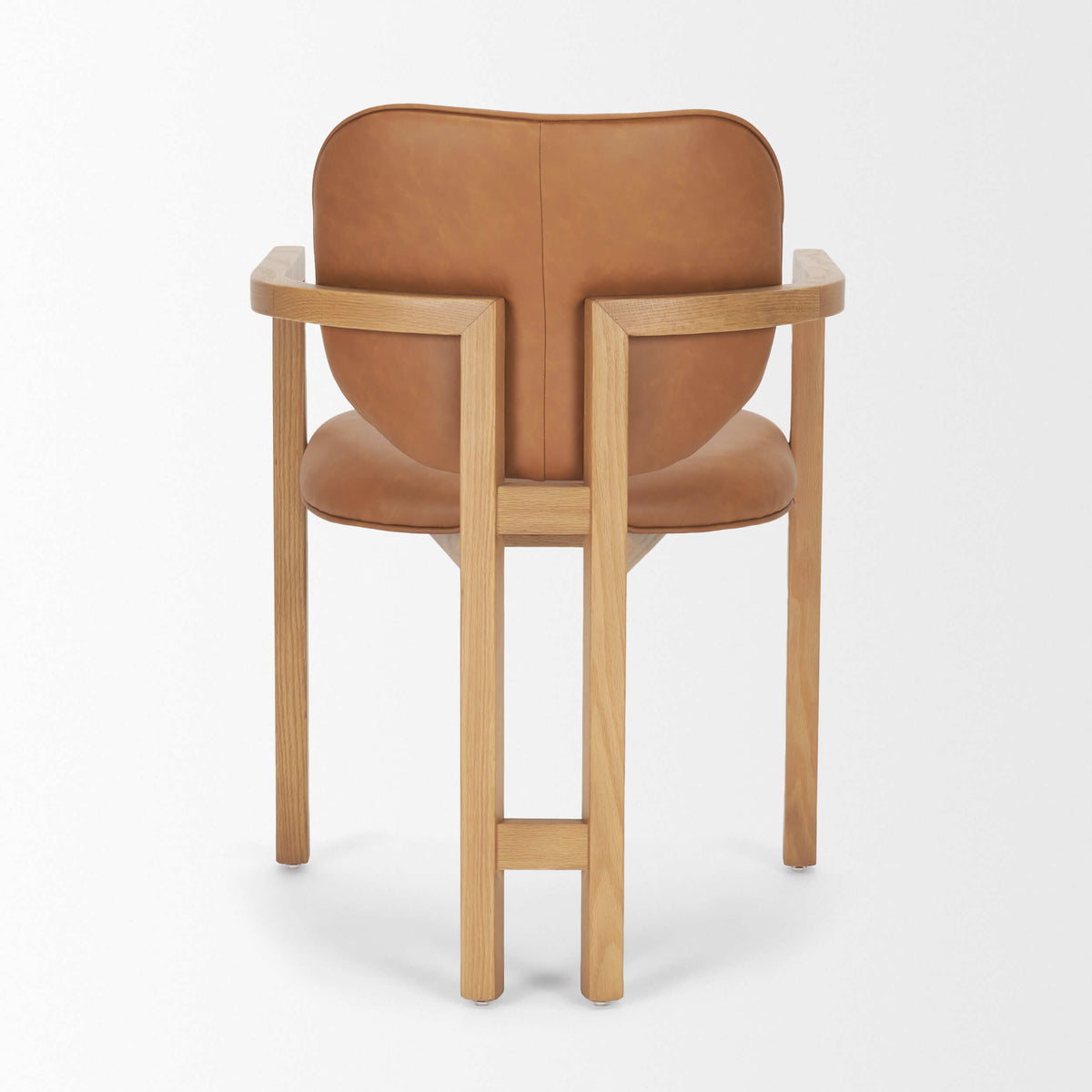 MERCANA CARLISLE TAN LEATHER DINING ARMCHAIR 71255