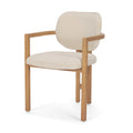 MERCANA CARLISLE CREAM CHENILLE DINING ARMCHAIR 71256