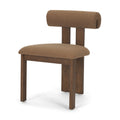 MERCANA TRIBECA MOCHA CHENILLE TRIPOD DINING CHAIR SET OF TWO 71258