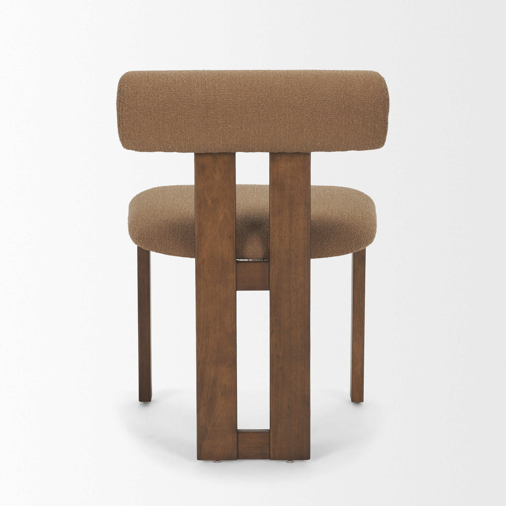 MERCANA TRIBECA MOCHA CHENILLE TRIPOD DINING CHAIR SET OF TWO 71258