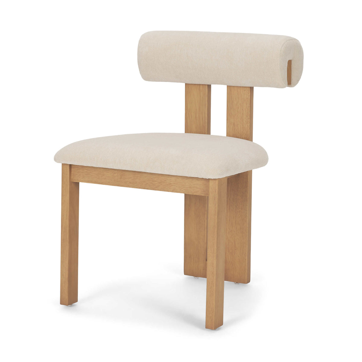 MERCANA TRIBECA CREAM CHENILLE TRIPOD DINING CHAIR SET OF TWO 71259
