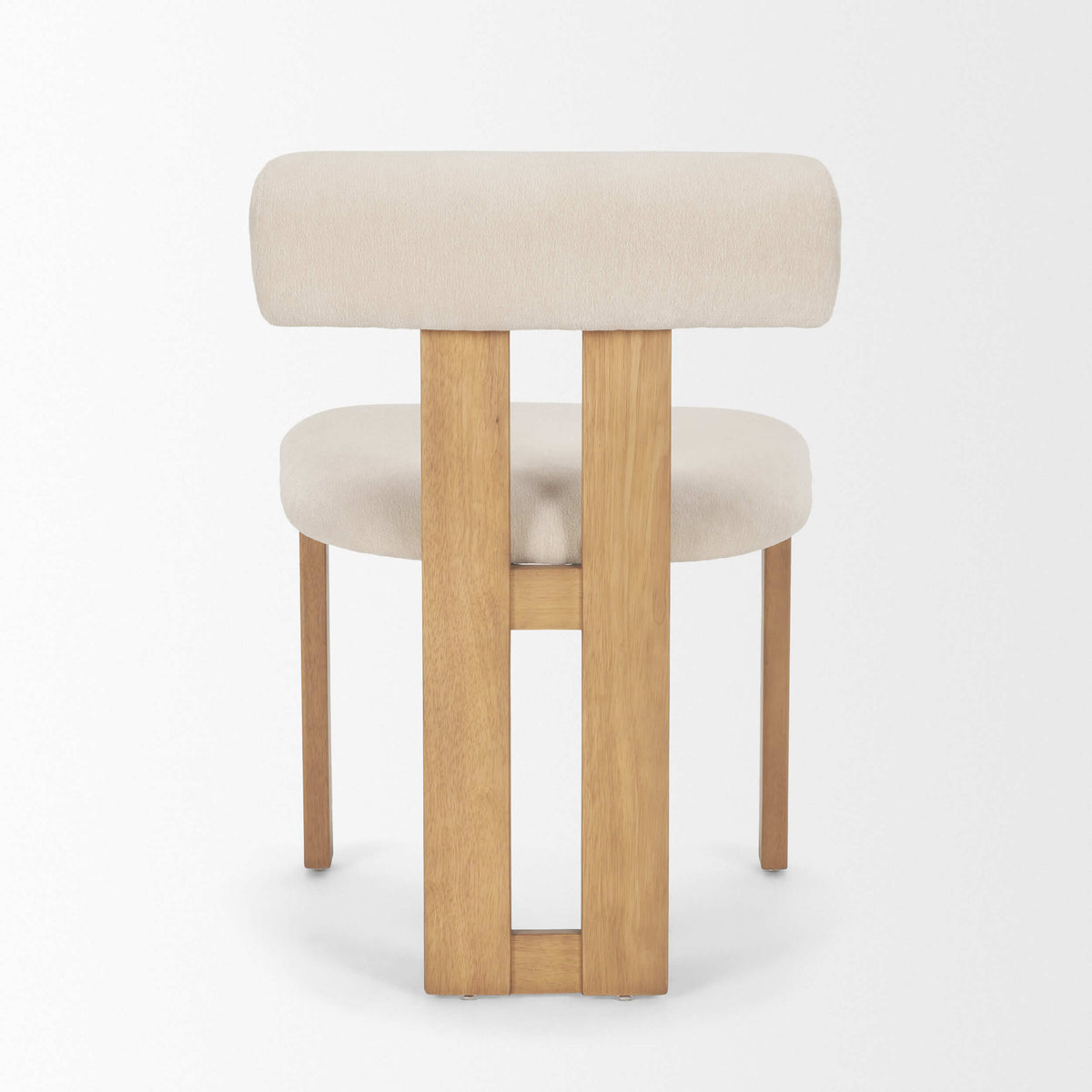 MERCANA TRIBECA CREAM CHENILLE TRIPOD DINING CHAIR SET OF TWO 71259