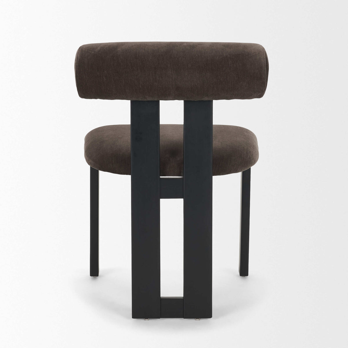 MERCANA TRIBECA CHARCOAL CHENILLE TRIPOD DINING CHAIR SET OF TWO 71260