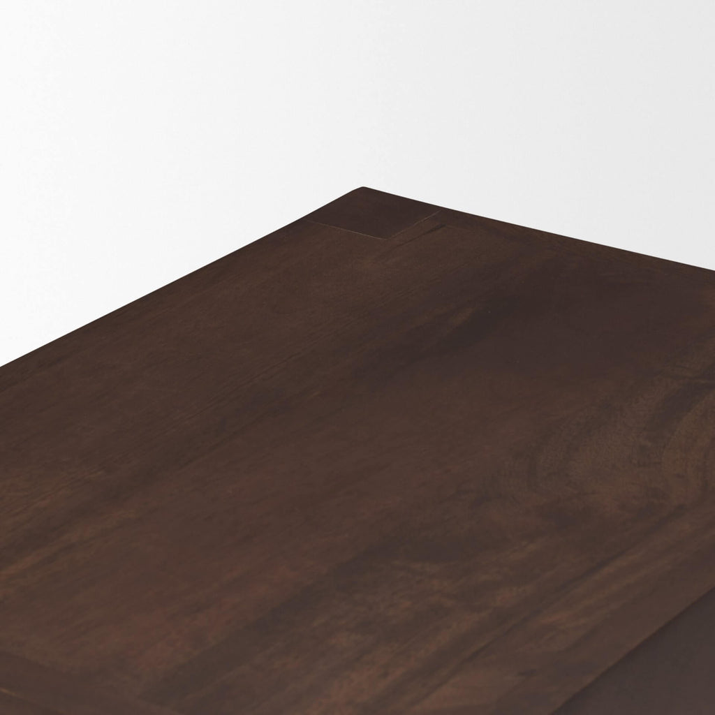MERCANA COLONY 25" WOODEN STOOL MEDIUM BROWN 71132