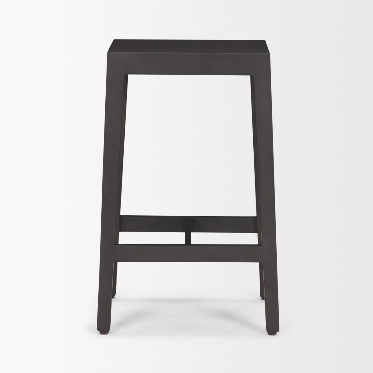 MERCANA COLONY 25" WOODEN STOOL BLACK BROWN 71133