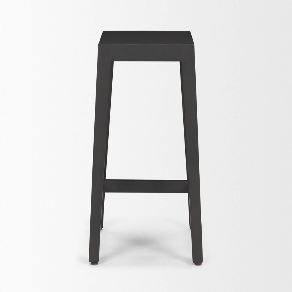 MERCANA COLONY 25" WOODEN STOOL BLACK BROWN 71133