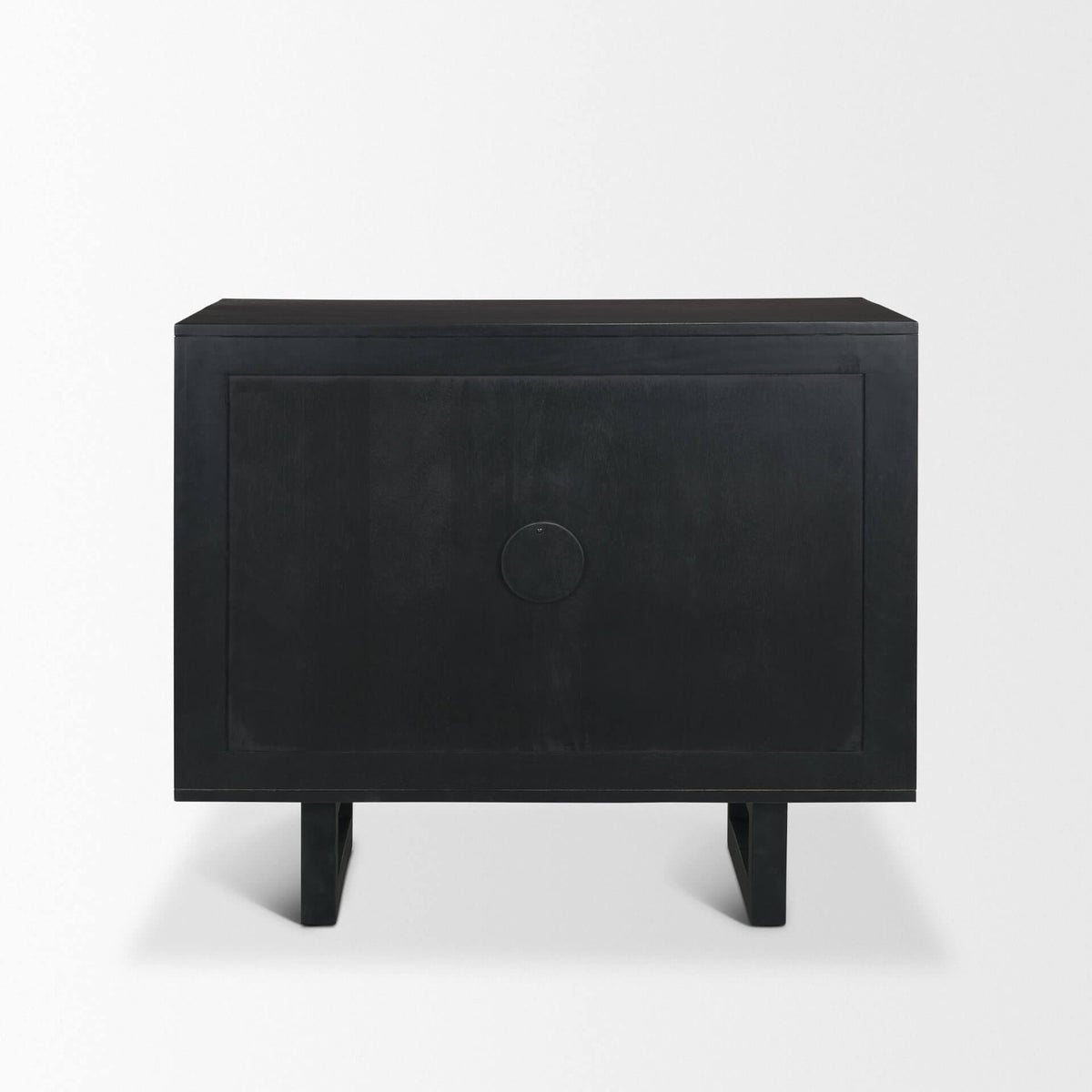 MERCANA GRIER 65" CANE ACCENT CABINET BLACK 71141