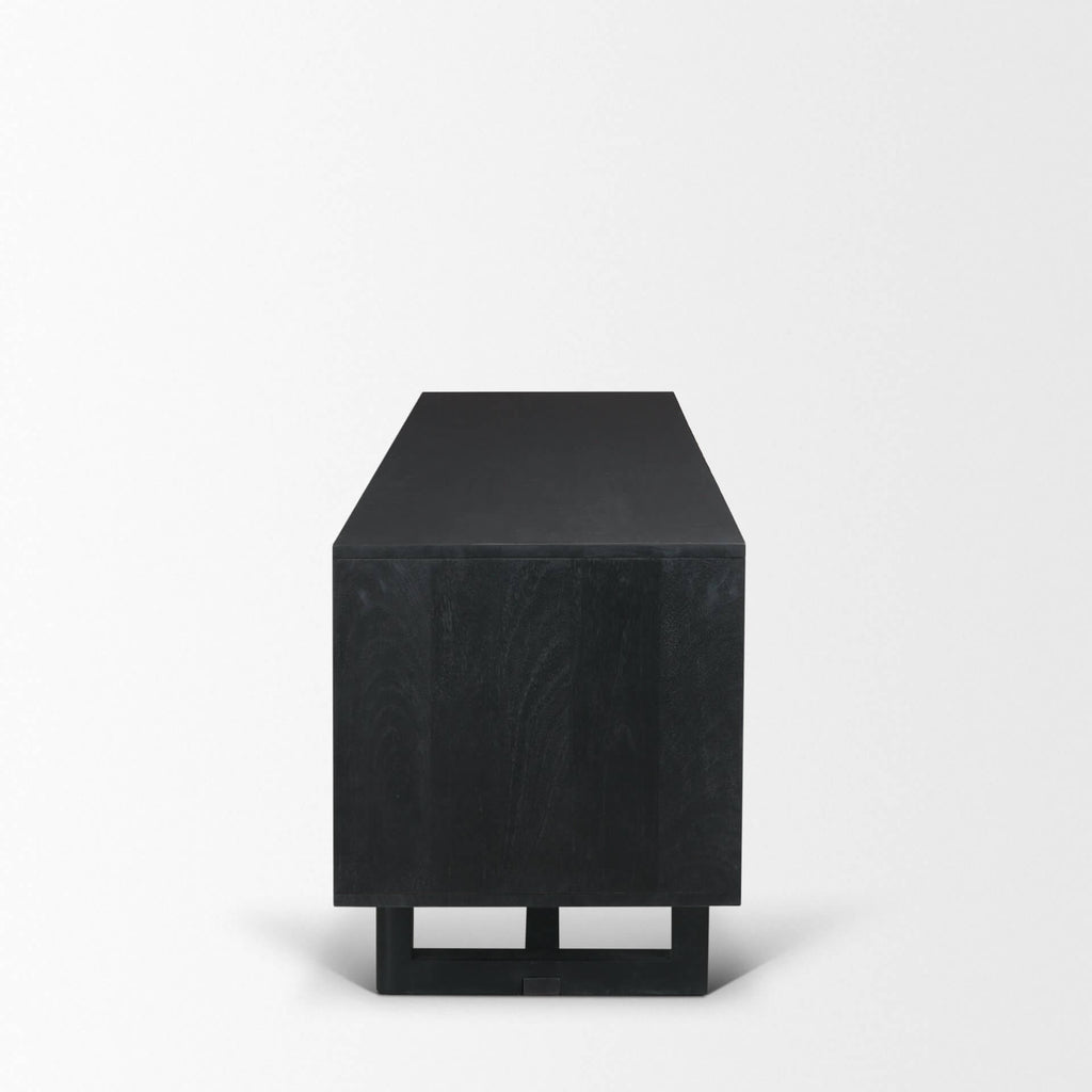 MERCANA GRIER 65" CANE MEDIA CONSOLE BLACK 71143