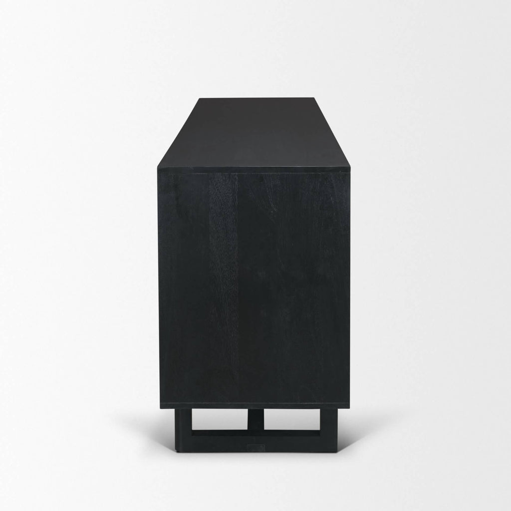 MERCANA GRIER 65" CANE SIDEBOARD BLACK 71146