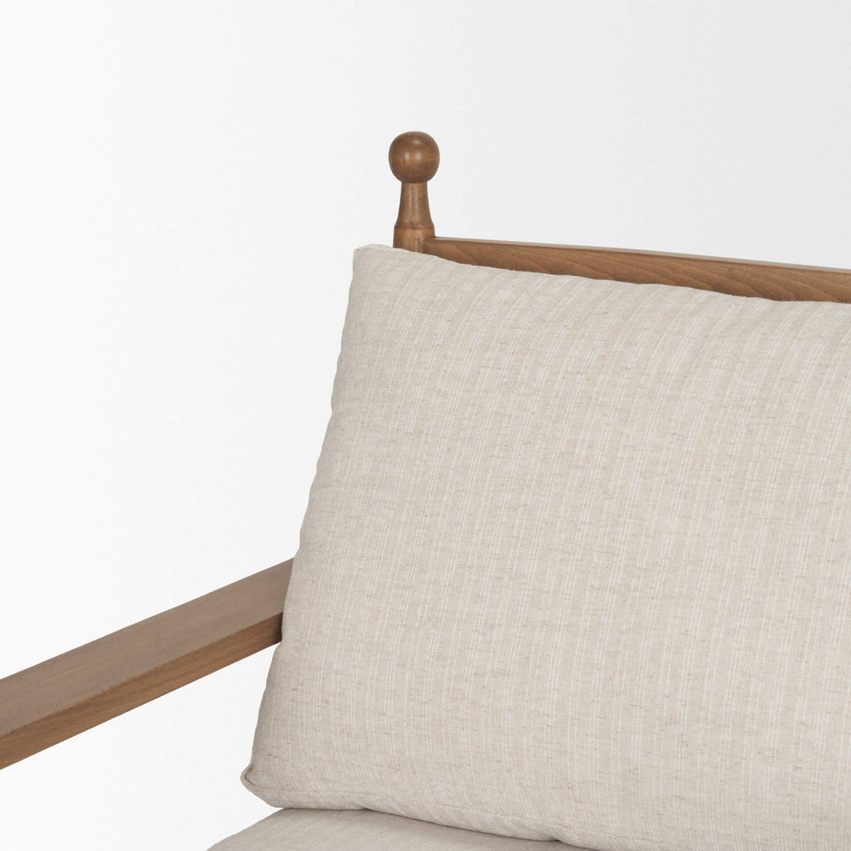 MERCANA DANNI BEIGE BEECH WOOD LOUNGE CHAIR 71178