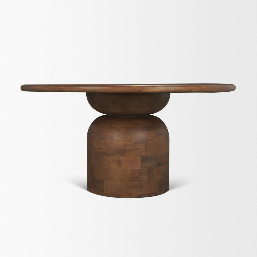 MERCANA ATLAS 60" MID-BROWN ROUND TABLE 71217-AB