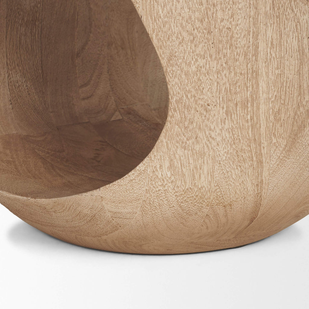 MERCANA COVE LIGHT BROWN OPEN SIDE TABLE 71223
