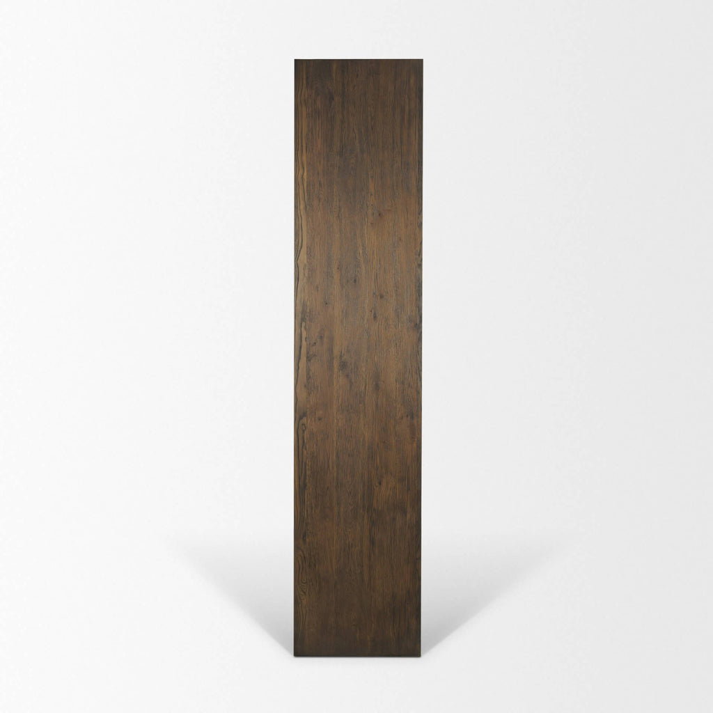 MERCANA BELFORD DARK BROWN OAK SHELVING UNIT  71231
