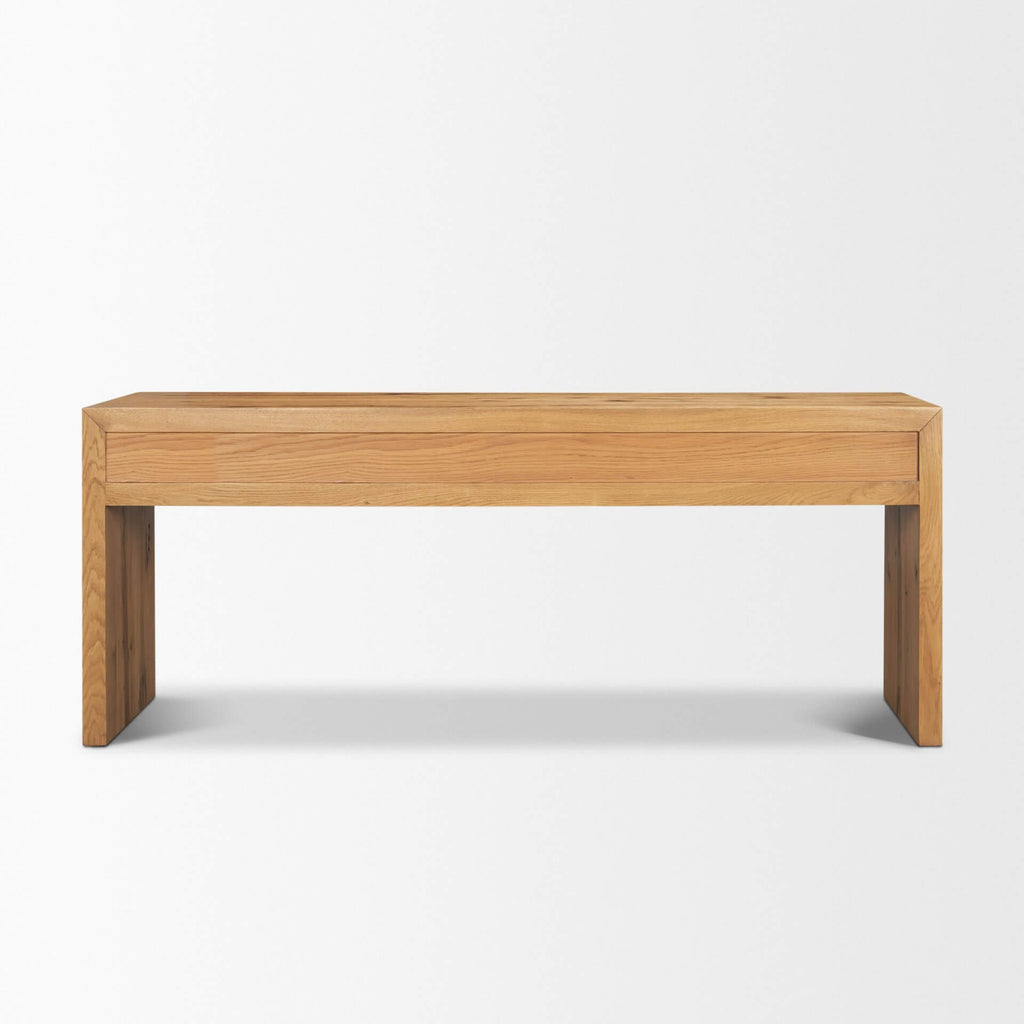 MERCANA BELFORD LIGHT BROWN OAK CONSOLE TABLE 71233