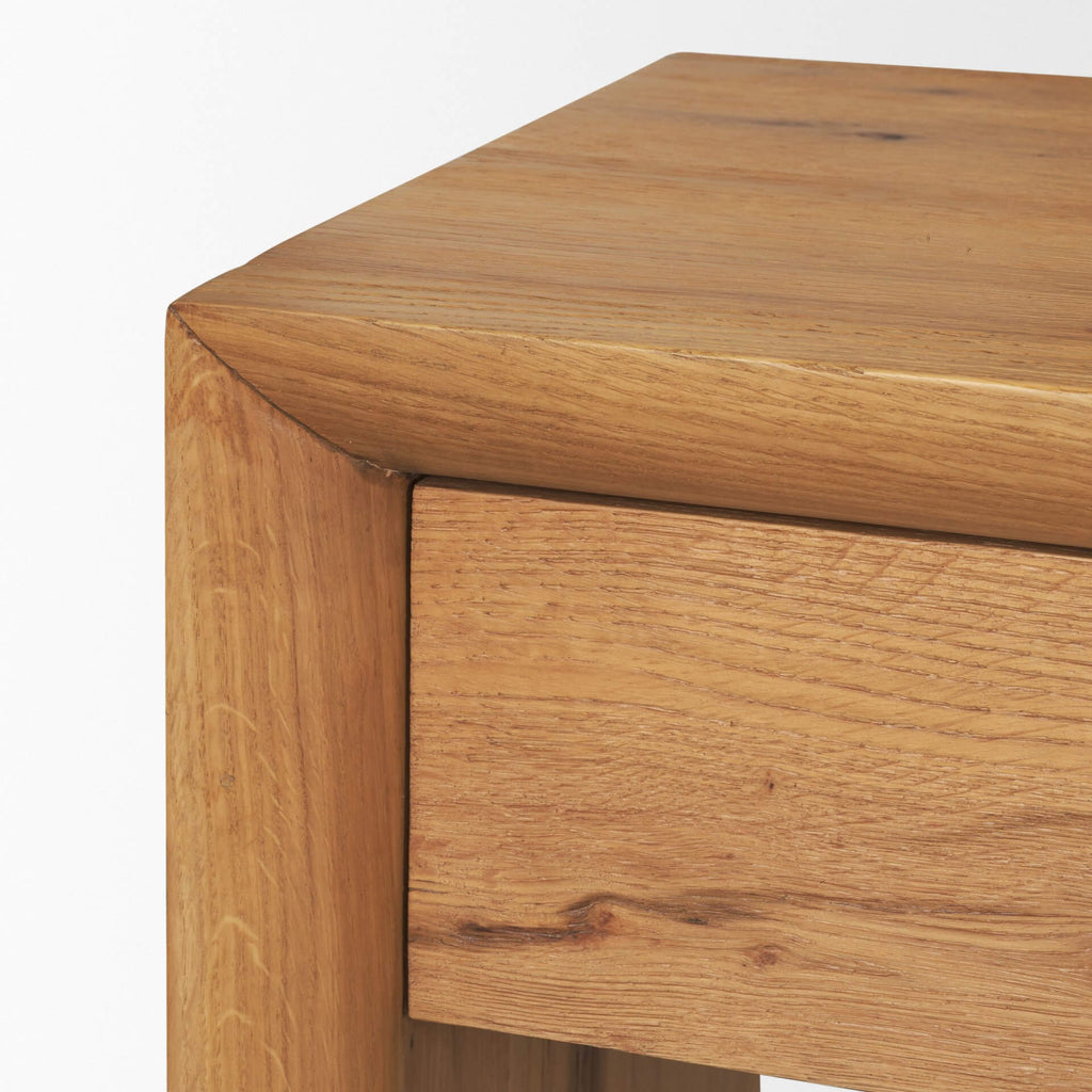 MERCANA BELFORD LIGHT BROWN OAK CONSOLE TABLE 71233