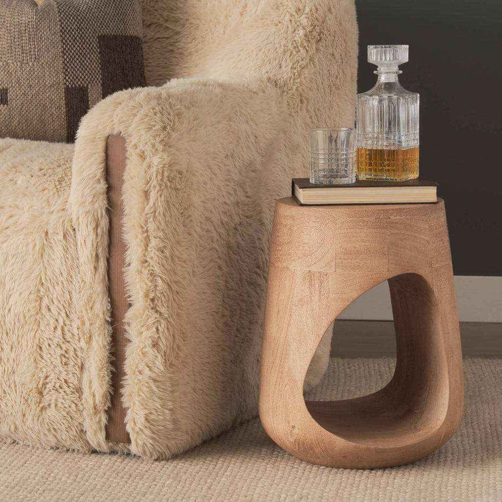 MERCANA COVE LIGHT BROWN OPEN SIDE TABLE 71223