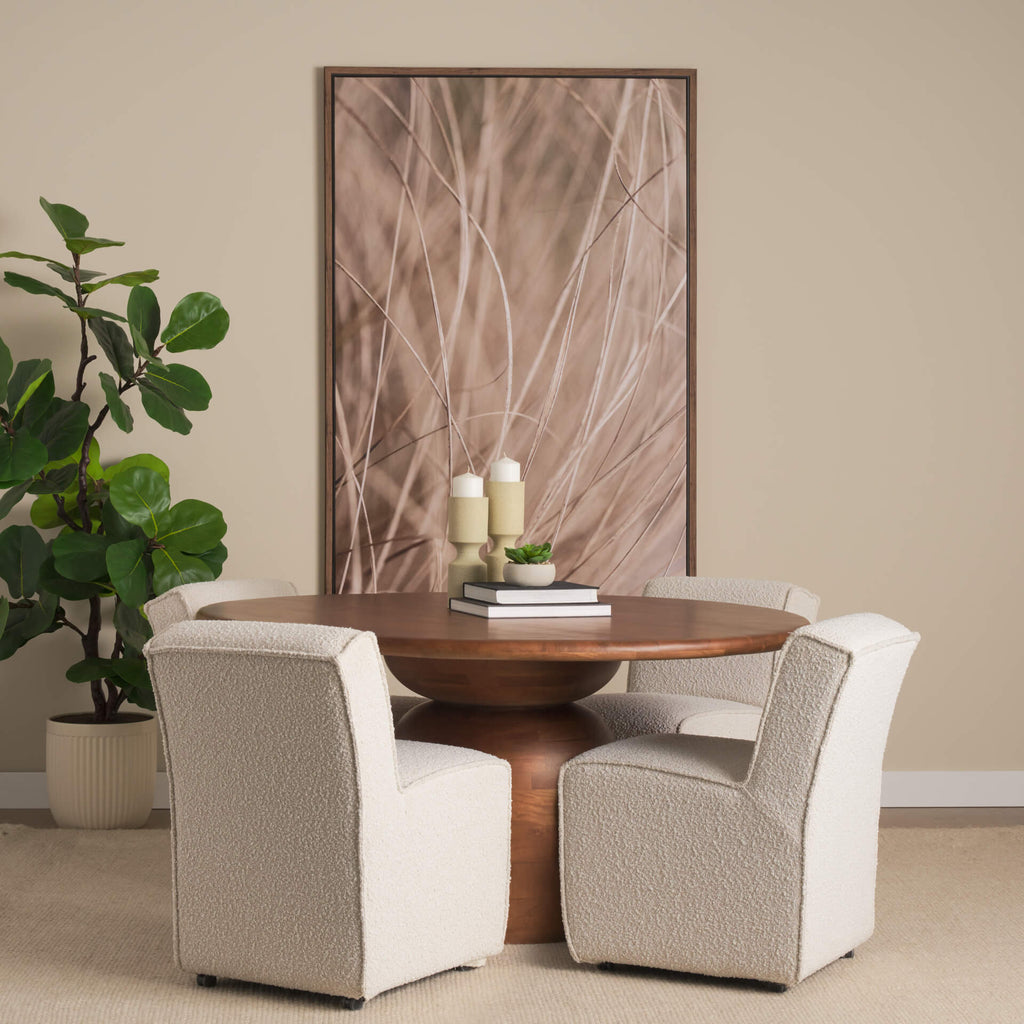 MERCANA ATLAS 60" MID-BROWN ROUND TABLE 71217-AB