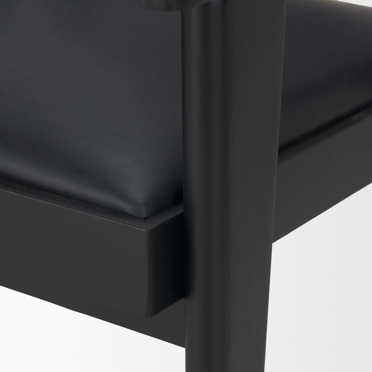 MERCANA REID BLACK CANE ARM DINING CHAIR 71244