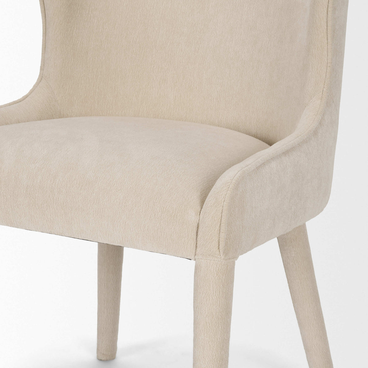 MERCANA NOLAN CREAM CHENILLE DINING CHAIR SET OF TWO 71251