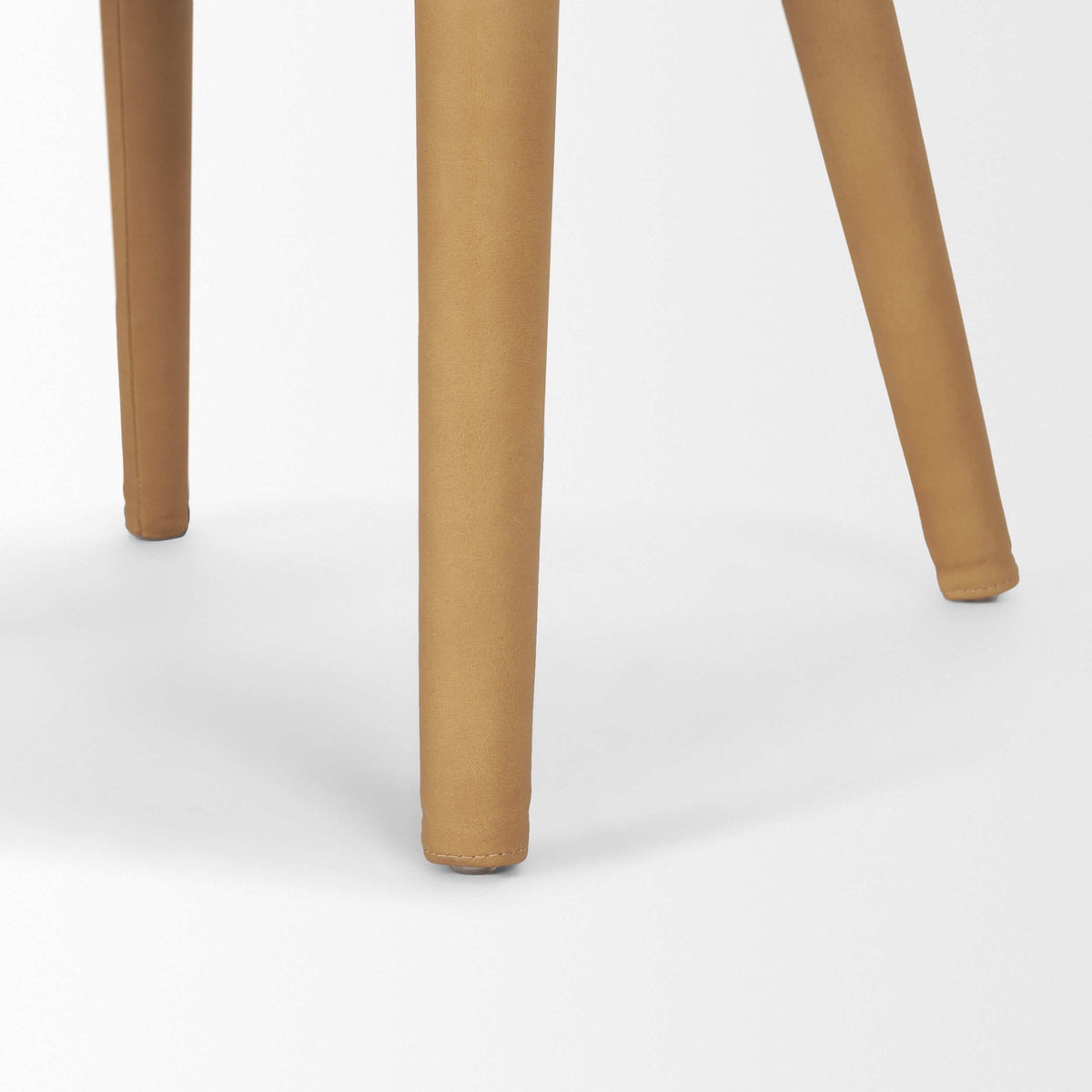 MERCANA NOLAN TAN LEATHER DINING CHAIR SET OF TWO 71253