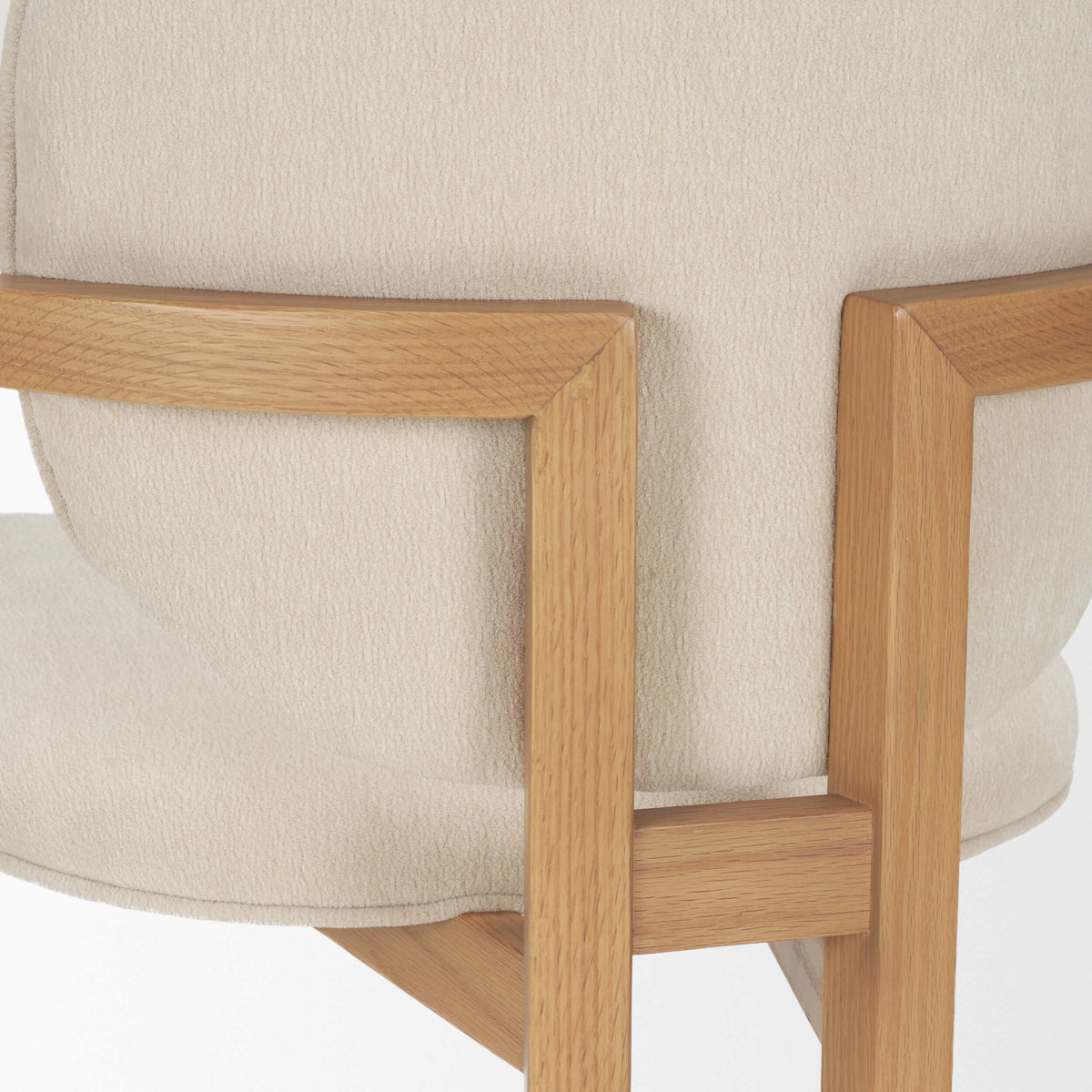MERCANA CARLISLE CREAM CHENILLE DINING ARMCHAIR 71256