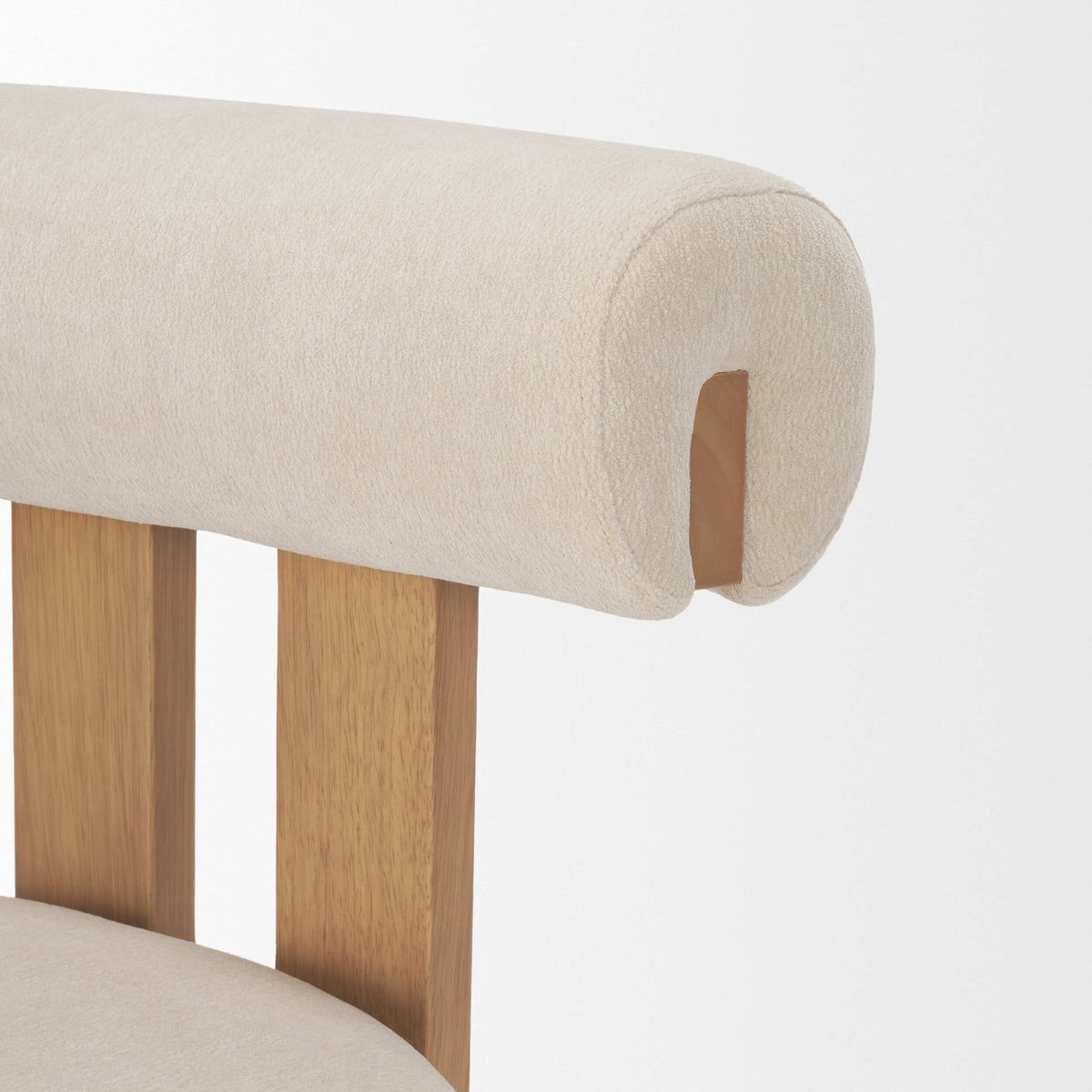MERCANA TRIBECA CREAM CHENILLE TRIPOD DINING CHAIR SET OF TWO 71259
