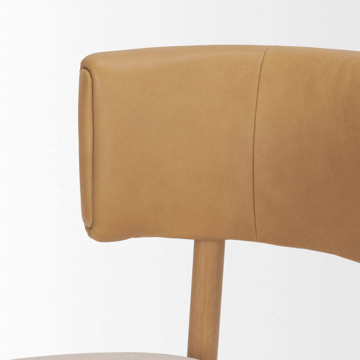 MERCANA MOTLEY TAN LEATHER DINING CHAIR SET OF TWO 71261
