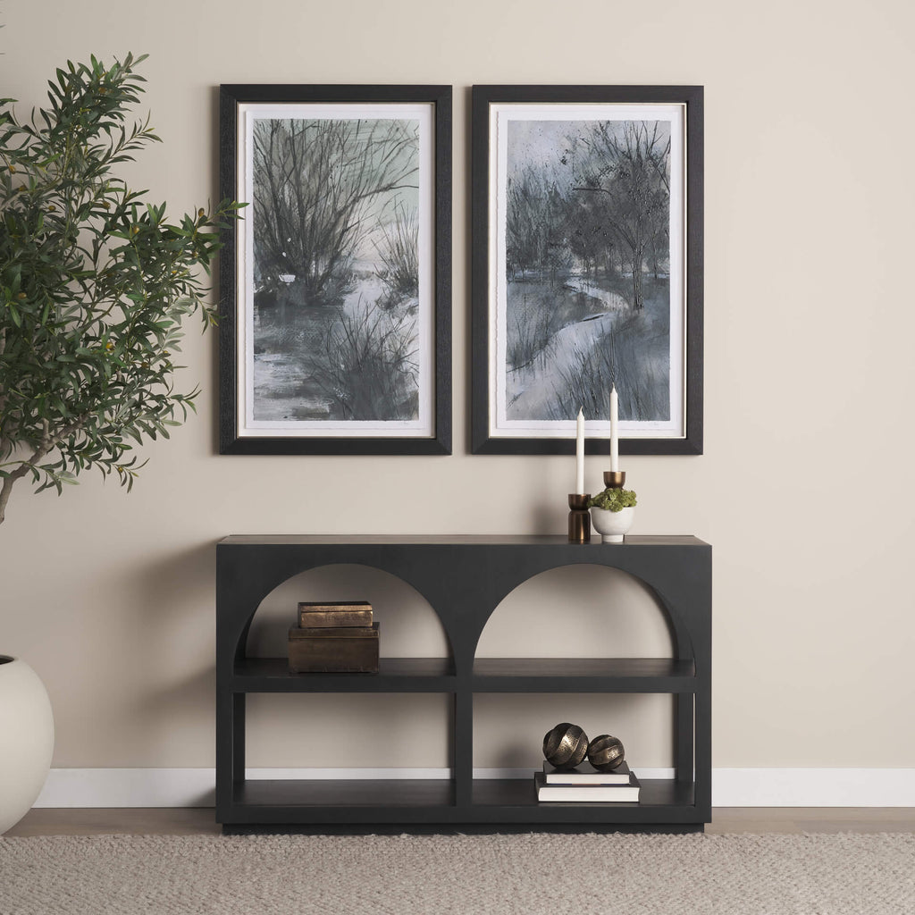MERCANA BELA ARCHED CONSOLE TABLE BLACK 71140