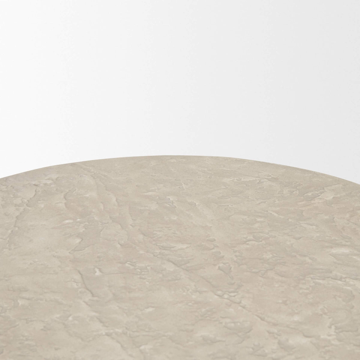 MERCANA MESA 48" ROUND STONE FINISH PILLAR COFFEE TABLE 71284